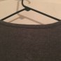 Croft & Barrow Large Cardigan Sweater Top Womens Gray Knit V-Neck 1/4 Button