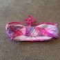 Op Women's Medium Pink Blue Plaid Bikini Top Neck Back Tie Swimwear