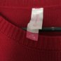 No Boundaries Red Stuffed Reindeer Long Sleeve Christmas Sweater Women Juniors L
