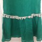 Umgee Women's Small S Off Shoulder Top Green White