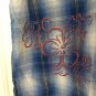 Bugle Boy Men's Blue Plaid Shirt Snap Short Sleeve Size Medium