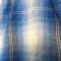 Bugle Boy Men's Blue Plaid Shirt Snap Short Sleeve Size Medium
