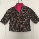 Me Jane Toddler Girls Leopard Print Coat Hood Full Zip Size 24 Months