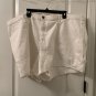 Universal Thread Women's Plus Size 26 White Jean Shorts Pockets Casual