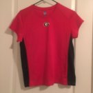 NCAA Women's Juniors Shirt Georgia Bulldogs Activewear Size Large Red Black