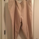 Roz & Ali Women's Size 24 Capri Pants Beige