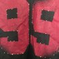 Rocawear Women's Plus Size 2X Asymmetrical Jersey Top Active Black Burgundy
