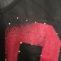 Rocawear Women's Plus Size 2X Asymmetrical Jersey Top Active Black Burgundy