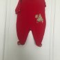 Dressed To Drool Baby First Christmas Footed Pajamas Sleeper Size 9M 9 Months