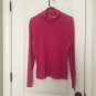 Liz Claiborne Women's Large High Neck Shirt Turtle Neck Shirt Pink Long Sleeves