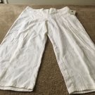 Jaclyn Smith Women's Capri Pants  Size Large White