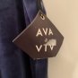 Ava & Viv Women's Plus Size 2X Blue Velvet Jogger Pants