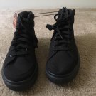Faded Glory Women's High Top Canvas Lace Up Shoes Black Choose Size