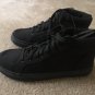 Faded Glory Women's High Top Canvas Lace Up Shoes Black Choose Size