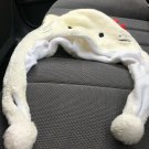 Girls Plush Animal Cat Aviator Trooper Hat Cap