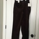Croft & Barrow Womens Corduroy Pants Size 6 Straight Brown