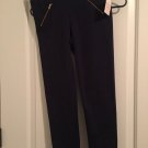 Faded Glory Girls Large  Blue Ponte Pants with Zipper