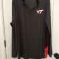 Virginia Tech Hokies Pullover Mens XXL Gray 1/4 Zip Active Shirt