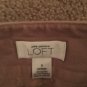 Ann Taylor Loft Women's Capri Pants Side Slits Size 6 Khaki