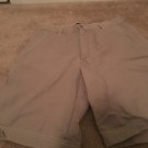 Dockers Men's Khaki Tan Flat Front Shorts Size 30
