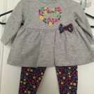 2 Piece Carter's Child Of Mine Baby Girls Set Outfit Size 0/3 Months