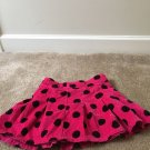 Gap Girls Corduroy Skirt wilth Black Pink Polka Dots Size 8