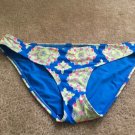 Aeria Women's Floral Print Bikini Bottom Swim Size XL Multicolor