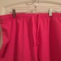 Red Panda Women's Plus Size 2XL Scrub Pants Pink Nurse Medical Hospital
