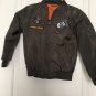 Fashion Boys Zip Up Flight Jacket AIRBORNE Size 8 Black