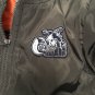 Fashion Boys Zip Up Flight Jacket AIRBORNE Size 8 Black