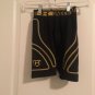Under Armour Boys Compression Shorts Active Wear Elastic Waist Size Large Black