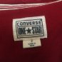 Converse Women's Button Up Shirt Casual Size 2 Burgundy