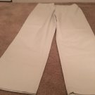 Lee Riders Pants Womens Size 14 Beige Flat Front Chino Casual Pockets