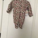 Healthtex Baby Girls Leopard Print Footed Pram Snow Suit Hood Size 0-3 Months