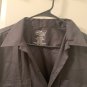 Dickies Men's Button Up Shirt Collared Workwear Casual Size Large Black
