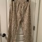 2 Piece Meg & Lilly Women's Leopard Print Pajamas Set Shirt Pants Size Large