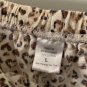 2 Piece Meg & Lilly Women's Leopard Print Pajamas Set Shirt Pants Size Large