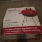 Home Grilling Red Black Mini Table Top Charcoal Grill Outdoor 14 Inch