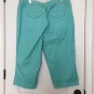 Lane Bryant Women's Plus Size 18 Capri Pants Pockets Casual Green