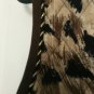 Click Women's  Leopard Print Vest Full Zip Casual Size 8