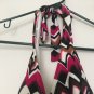 Faded Glory Women's Multicolor Print Tankini Halter Top Swim Size Small