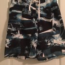 Joe Boxer Men's Print Board Shorts Attached Brief Swim Size Large Multicolor