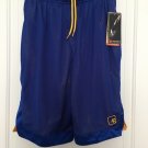AND1 Men's Bank Shot Shorts Pockets Blue Yellow Size Small