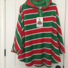 Briefly Stated Women's Pajama Poncho Hoodie Sleep One Size Fits Most Holiday Briefly Stated Women's Pajama Poncho Hoodie Sleep One Size Fits Most Holiday