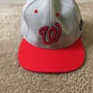 Melonwear Men's Washington Nationals Miller Lite Strap Back Cap Hat Gray Red