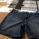 Gloria Vanderbilt Women's Plus Size 22 Blue Jean Shorts Pockets Casual