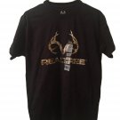 Realtree Men's Short Sleeve T-Shirt Size Medium Camo Black