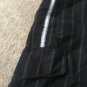 1pc No Boundaries Men's Gray Striped Swim Shorts Trunks Unlined Size 28 Black