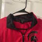Athletic Works Zip Up Track Jacket Black Red White Size Mens S 34-36 Slim Fit