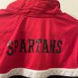 Athletic Works Zip Up Track Jacket Black Red White Size Mens S 34-36 Slim Fit